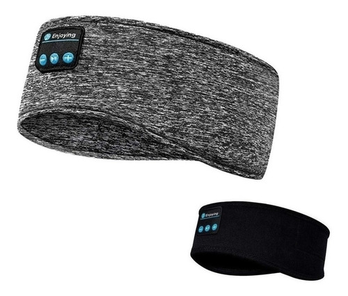 Máscara Bluetooth Auricular Relax Viaje Meditacion Insomnio Color Gris