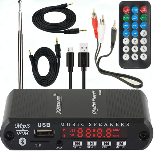 Audio Bluetooth Radio Fm Reproductor Digital Mp3 Pantalla 4