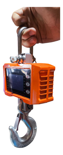 Balanza Para 1000kg Comerciales Dijitales Pantalla Led Hd Naranja