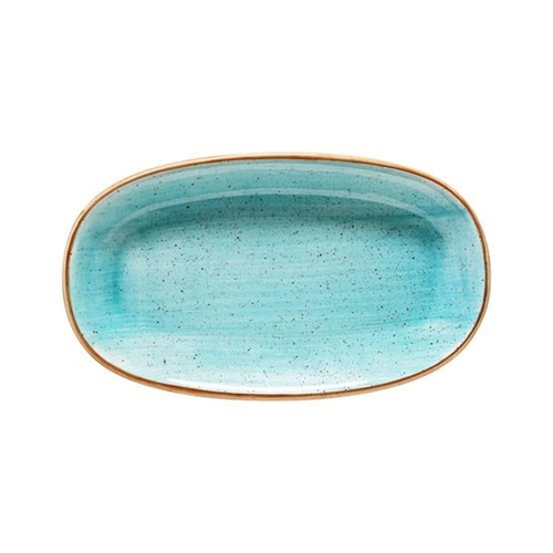 Fuente Ovalada 15x8.5cm  Aura Aqua