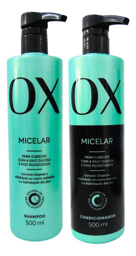  Shampoo + Condicionador Ox Micelar 500ml