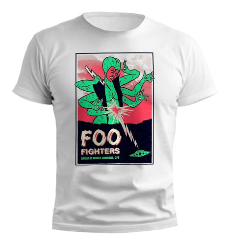 Remera Foo Fighters Afiche Recital Diseño Exclusivo