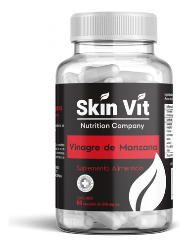 Vinagre De Manzana Skin Vit ,súper Premium De 60 Cápsulas