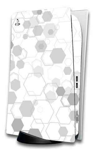 Skin Adhesivo Play 5 + 1 Skin Joystick Calco Ploteo Completo Color White Poly
