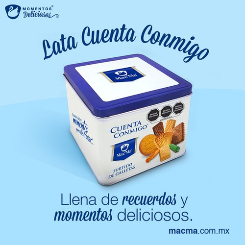 Galletas Macma Cuenta Conmigo Lata 600g Kosher