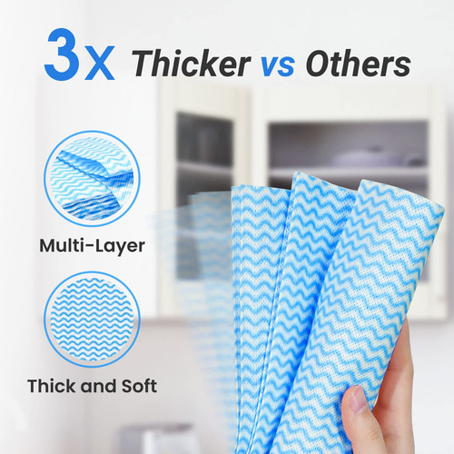 Toallas De Papel Reutilizables Multiusos Para Cocina Azul