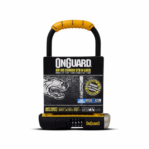 Candado U-lock Onguard Bulldog Con Clave 115x230 Env Gratis