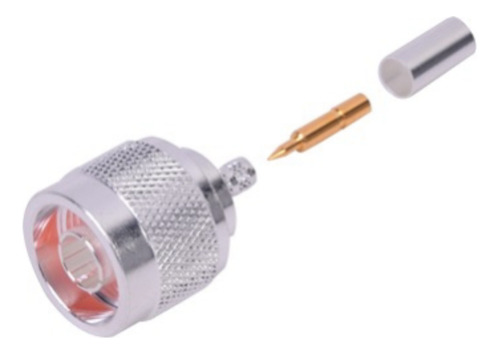 Conector Coaxial N Macho De Anillo Plegable Para Cable
