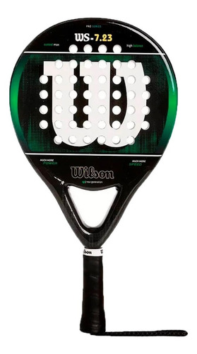 Wilson Paleta Padel Unisex 7.23 Negro-verde Ras