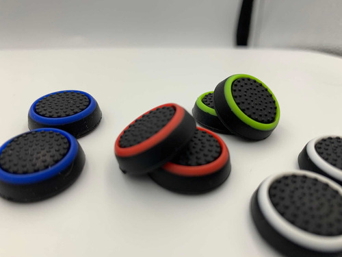 4 Pares De Grip Borracha Silicone Botão Xbox Ps4 Ps3 Wii