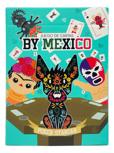 Baraja Set De 3 Pz Personajes By Mexico Juego Poker Cartas 