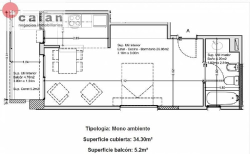 Imagen 9 de 16 de Venta 1 Ambiente - A Estrenar - Impecable - Villa Crespo
