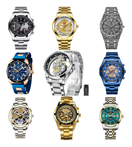 Reloj Cuarzo Elegante 1pz A Elegir Hombre Caballero Casual Caballero Arlanch-01 Arlanch-01