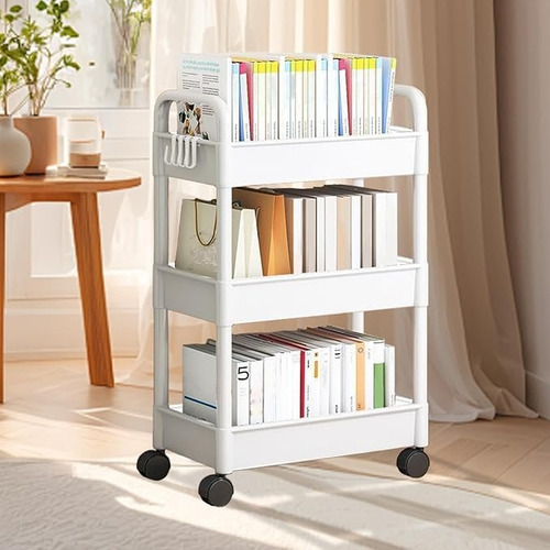 Carrito Organizador Multiusos 3 Niveles Con 360 Ruedas