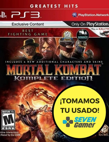 Mortal Kombat Komplete Edition Ps3 Juego Fisico Sellado 