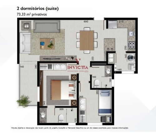 Imagem 8 de 8 de Apartamento Com 2 Dormitórios À Venda Com 118m² Por R$ 476.000,00 No Bairro Cristo Rei - Curitiba / Pr - Aa 1126