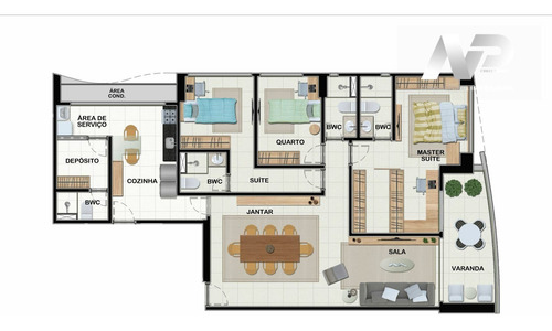 Imagem 14 de 15 de Apartamento Padrão À Venda Em Olinda/pe - Md15