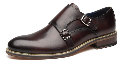 La Milano Hombres Cuero Doble Monk Strap O B07jklg763_200324