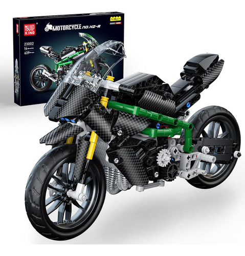 Set De Construcción De Motocicletas Mould King H2r De Juguet