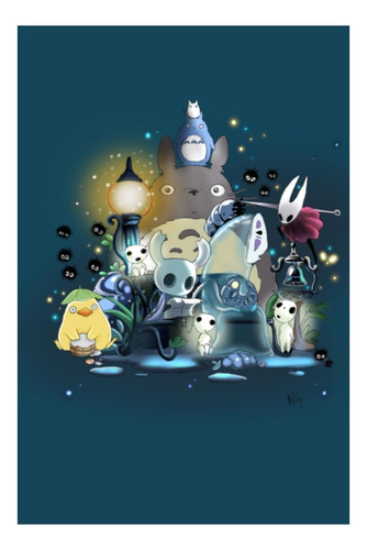 Libro: Cuaderno Libreta Hollow Knight Estudio Ghilbi Aesthet