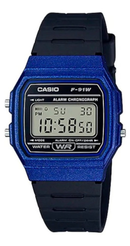 Reloj Casio F-91wm-2adf Unisex Original 100% Original