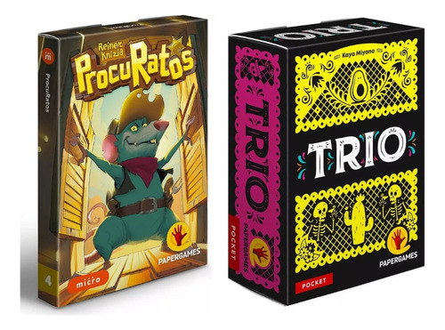 Jogos Pocket Procuratos + Trio - Jogo De Cartas - Papergames