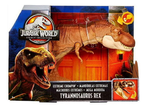 Dinossauro Jurassic World T Rex Mordida Feroz Mattel