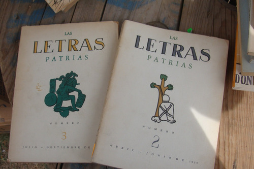 2 Tomos Las Letras Patrias Numero 2 Y 3 , Año 1954