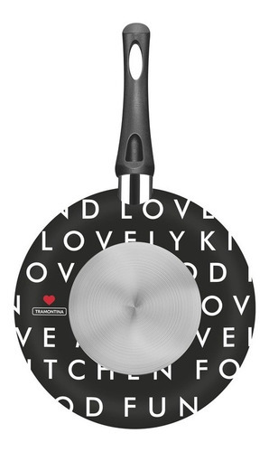 Sarten Honda Antiadherente Tramontina My Lovely Kitchen 24cm Color Negro