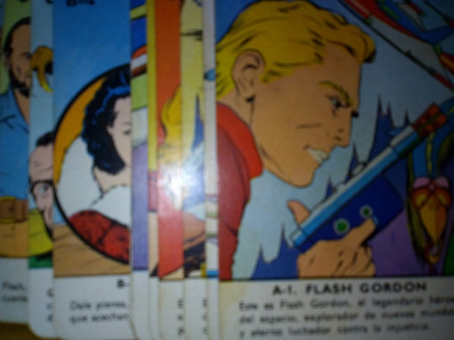 Cartas Coleccionables De Flash Gordon Mini Fournier!