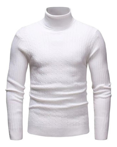 Sweater Cuello Alto Moda Comodo Hombre Invierno Tortug