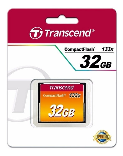 Memoria Transcend 32gb Compact Flash 133x Nueva Y Sellada