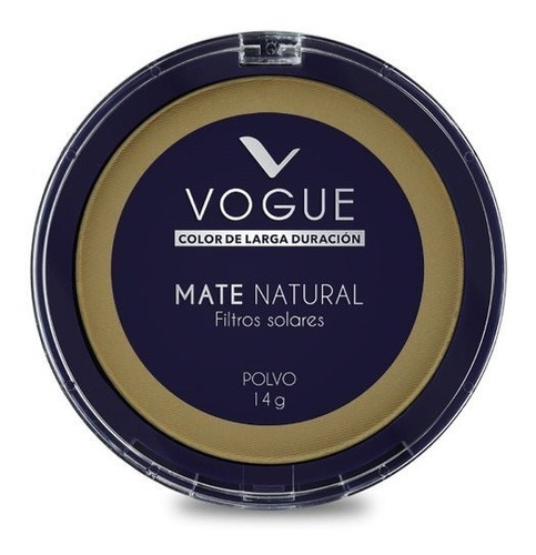 Base de maquillaje Vogue Polvo Compacto Polvo Mate Natural tono gitano