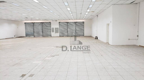 Salão Para Alugar, 674 M² Por R$ 12.000,00/mês - Taquaral - Campinas/sp - Sl0867