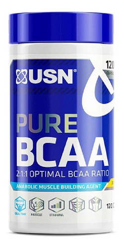 Aminoácidos Ramificados Pure Bcaa Usn® X 120 Cápsulas