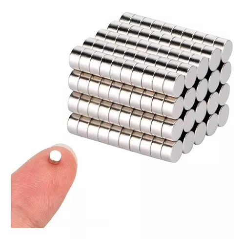  300 imanes pequeños de 0.118 x 0.039 in – MEALOS Tiny Magnets –  Mini imanes redondos pequeños para manualidades – Pequeños imanes para  modelos pequeños en miniatura – Viene con una