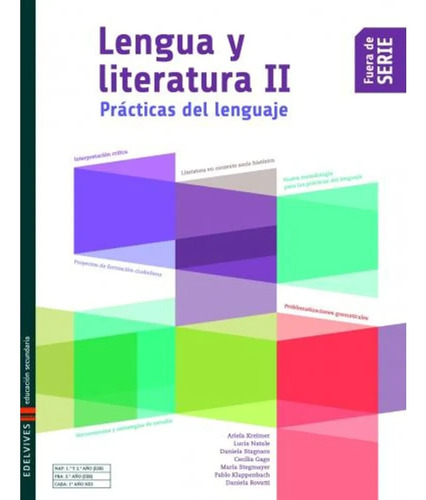 Lengua Y Literatura 2 + Ficha  - Fuera De Serie - Edelvives