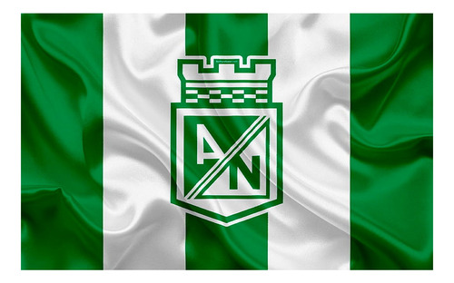 Bandera Atlético Nacional 1.50x90cm Exterior Grande