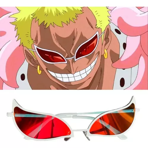 Compre Donquixote Doflamingo Cosplay Óculos Anime PVC Óculos de