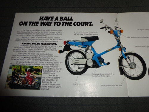 Honda Express 1980 Catalogo De Venta (Usado)
