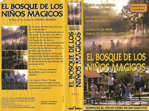 El Bosque De Los Niños Magicos Vhs Lasse Hallström