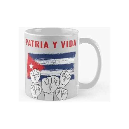 Taza Patria Y Vida Viva Cuba Libre Bandera Cubana Angustia C