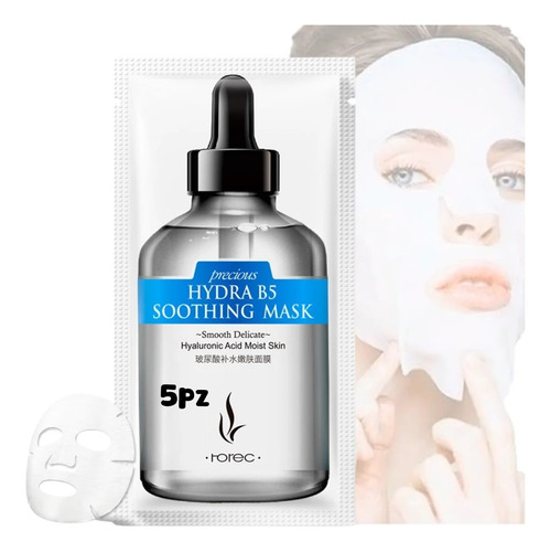 Hyaluronic B5 Soothing Mascarilla Acid Moist Skin Rorec 5pz