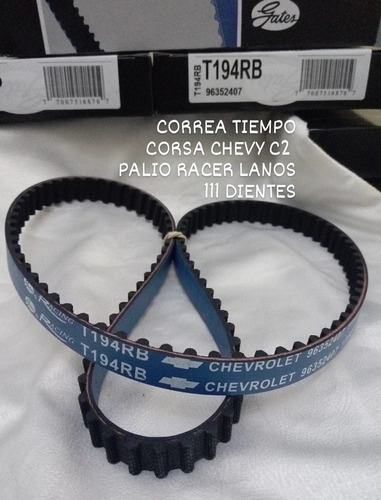 Correa Tiempo Corsa Chevy C2 Palio Racer Lanos 111 Dientes