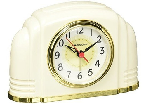 Reloj Despertador Vintage Sin Tickets, Luz Inteligente,ivory