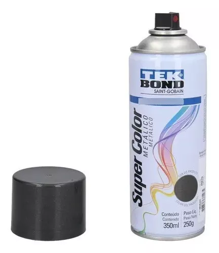 Pintura aerosol metalica TEK BOND negro 