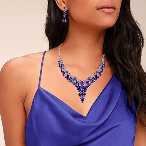 Conjunto De Joyas De Cristal Para Dama De Honor, Collar De F