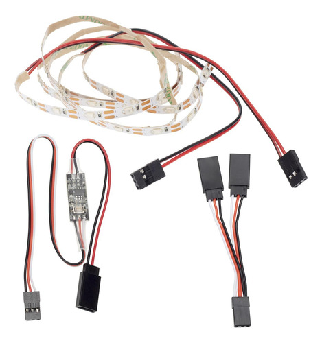 2 Tira De Luz Led De 0,5 M Con Controlador Y-cable Para Rc