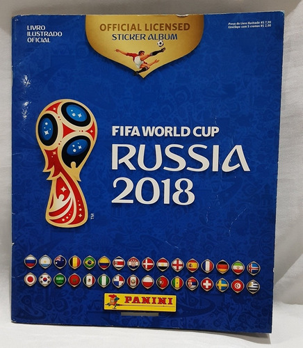 Album De Figurinhas Copa Da Russia 2018 Incompleto Panini