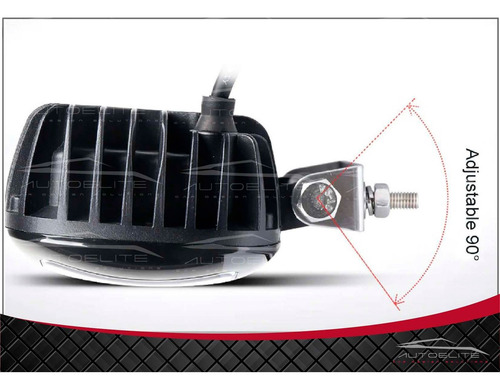 Set 10 Faros Barra Led 30w Redondo Universal 4.5p Mayoreo
